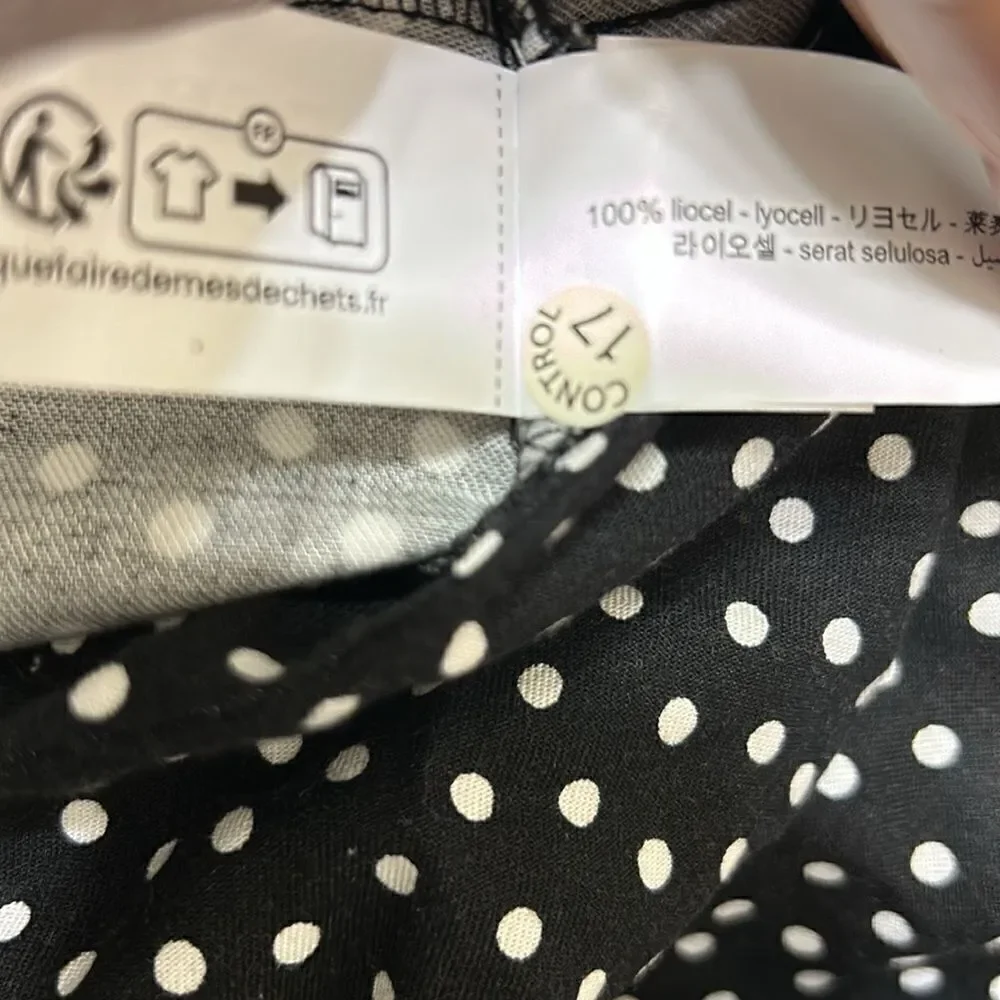 Zara Girls Polka Dot Mini Black & White Skirt(Size 11-12yrs)